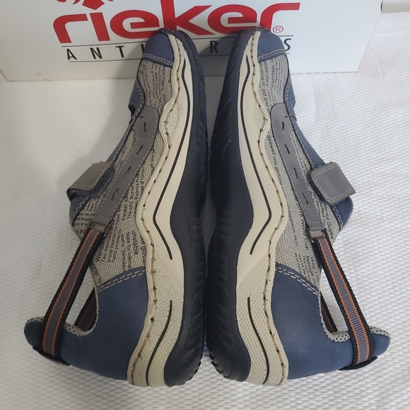 Rieker Sporty Mary Jane Walking City Shoes Blue Leather EU40 NEW
Size 9.5-10 - Picture 6 of 9